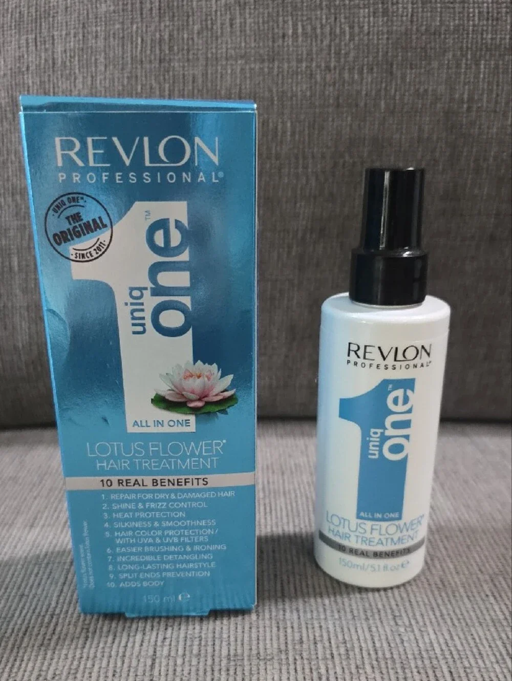 Revlon Uniq One Lotus Flower All In One Hair Treatment Spray, New, 5.1oz.